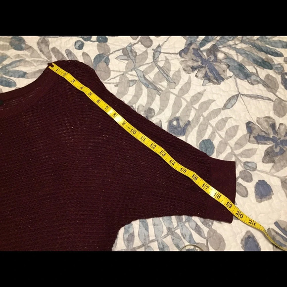 APT9 Burgundy Sweater 3/4 Sleeve Sparkle XL - Picture 14 of 14